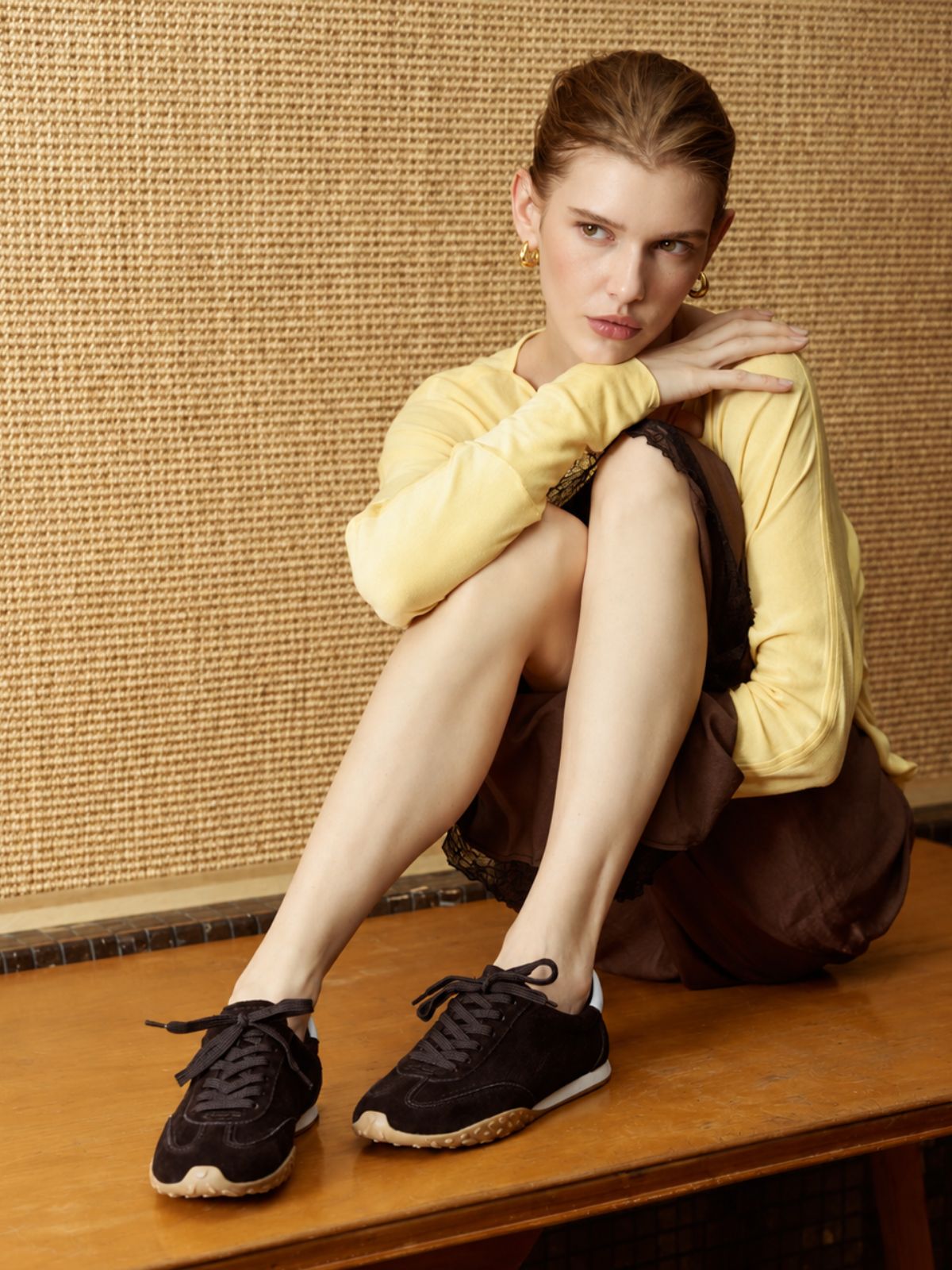 Refined Suede Ballet Sneakers (Urban Suede)
