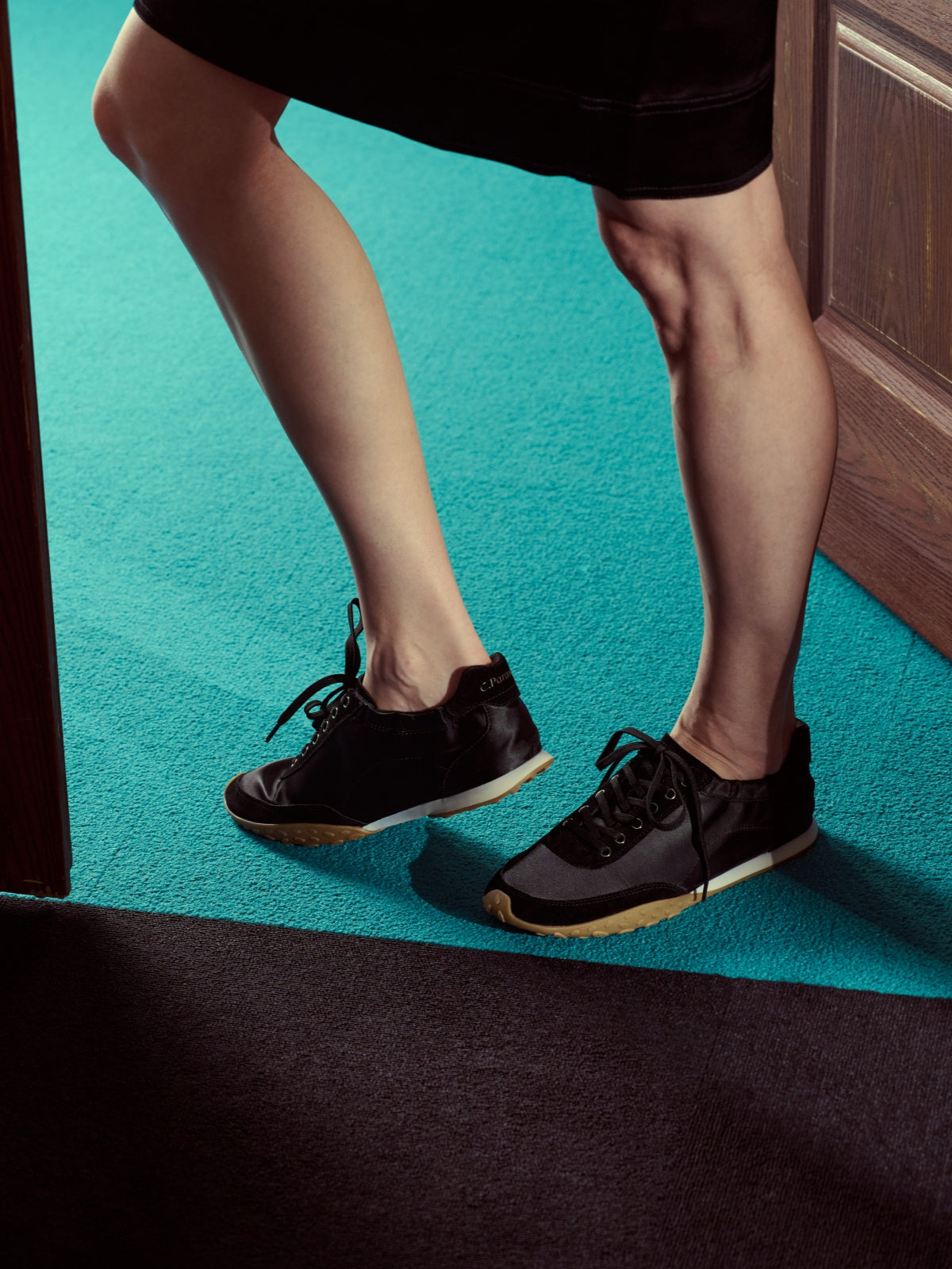 Suede Satin Ballet Sneakers (Urban Satin)
