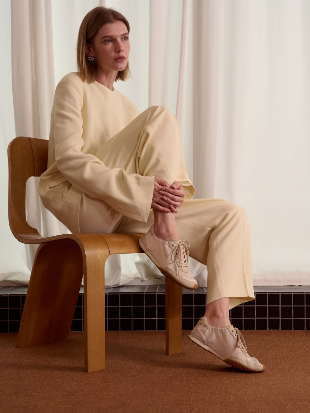 Suede Satin Ballet Sneakers (Urban Satin)
