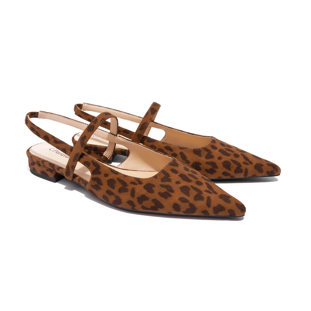 Pointed Toe Slingback Flats (Freya)