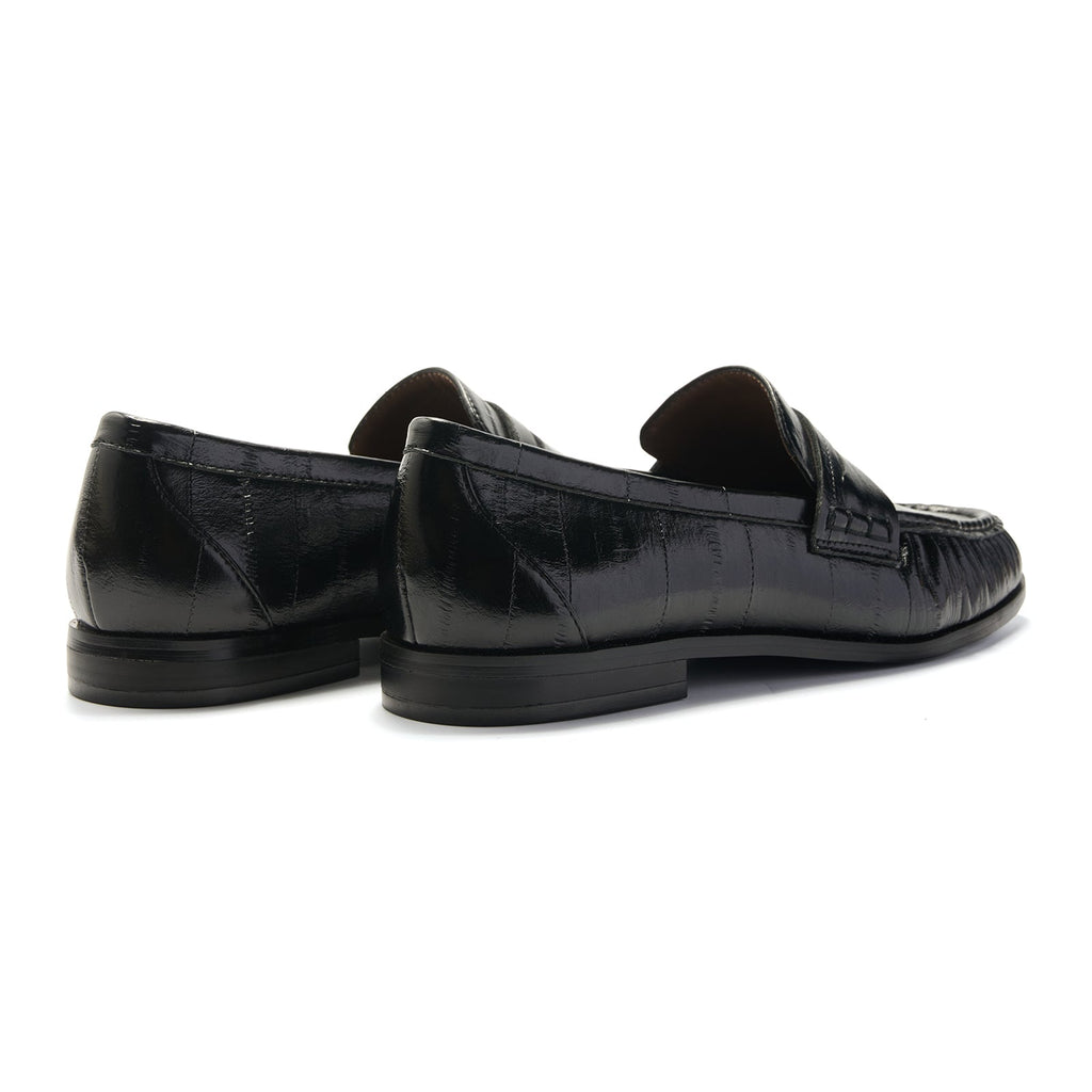 Eel Effect Penny Loafers (Soho Embossed)