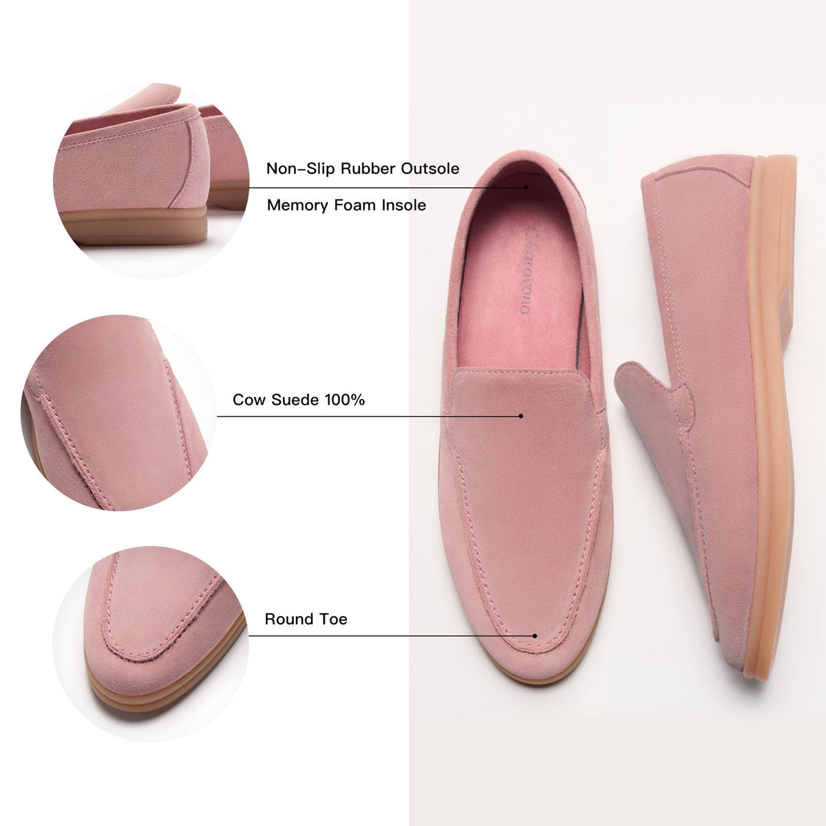Suede Penny Loafers (City Walk)