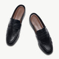 Ruched Loafer Mules (Soho Wax)