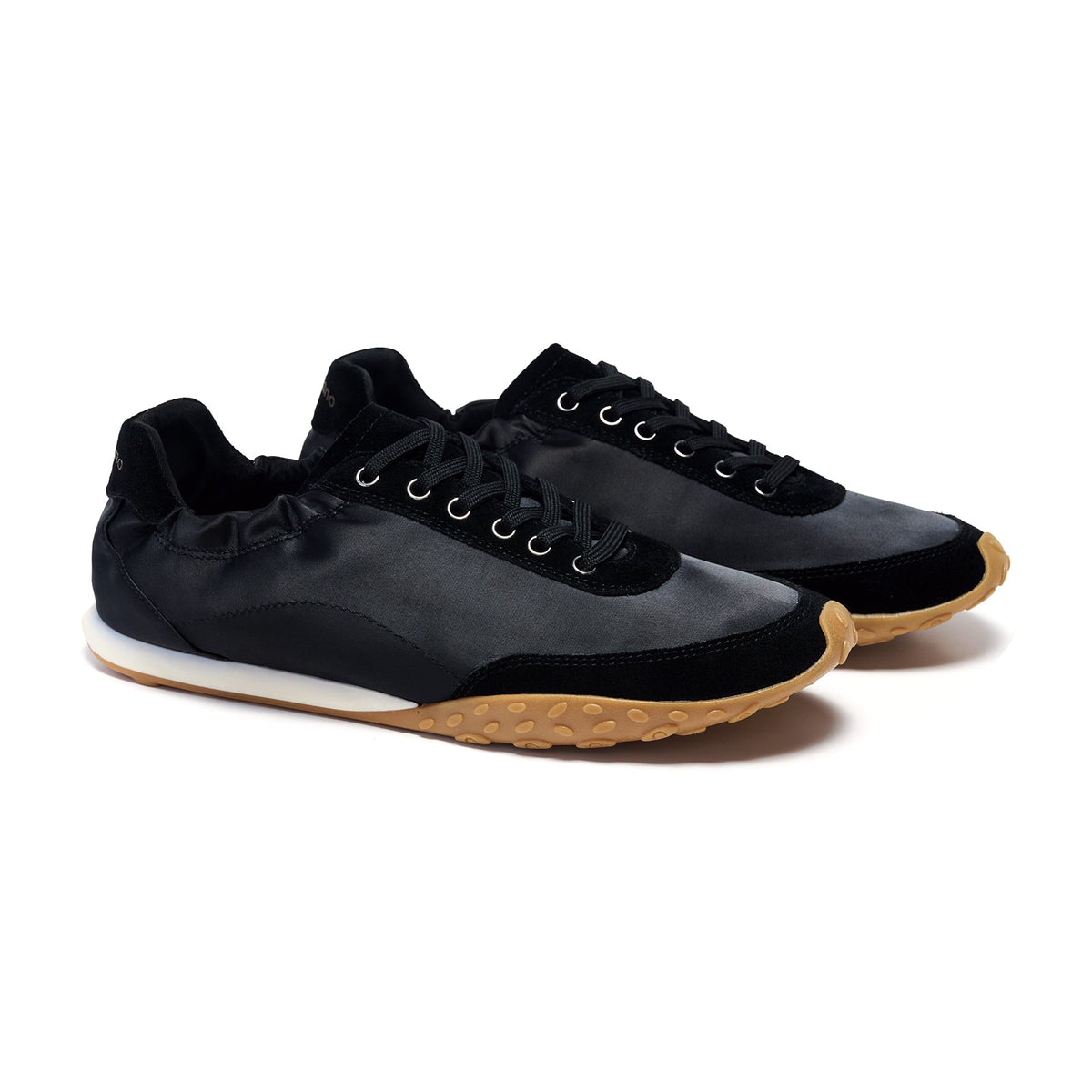 Suede Satin Ballet Sneakers (Urban Satin)