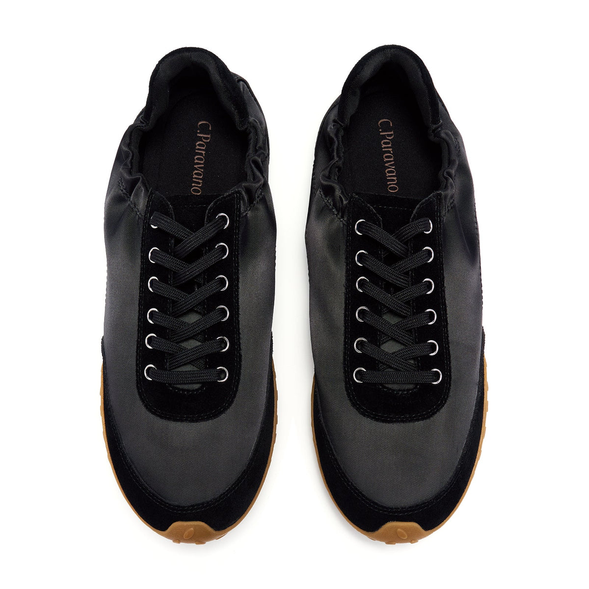 Suede Satin Ballet Sneakers (Urban Satin)