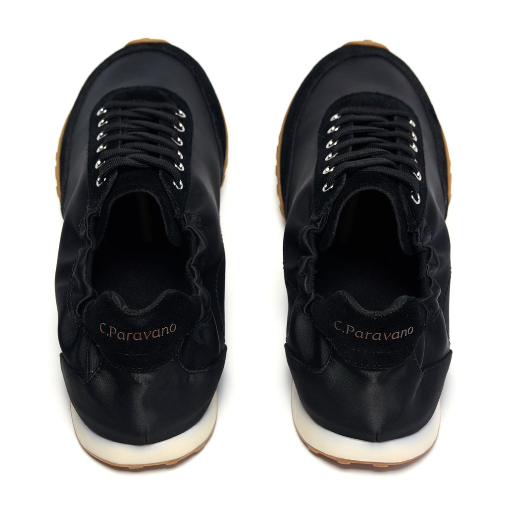Suede Satin Ballet Sneakers (Urban Satin)